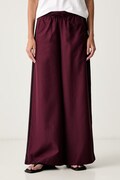 adidas Originals spodnie dresowe damskie Firebird Adilenium bordowe high waist KT0020
