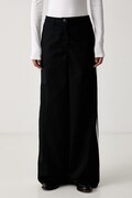 adidas Originals spodnie damskie z bawełną Tailored czarne high waist KS9370