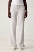 Guess Jeans spodnie dresowe damskie z bawełną szare high waist W6YB07 K4207
