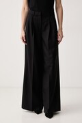 Guess pantaloni pentru femei cu lână x LEONIE HANNE negri high waist W6BB40 W5204