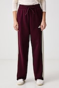 adidas παντελόνι επίσημο γυναικείο με βαμβάκι Essentials μπορντό ψηλή KZ2084