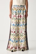 adidas παντελόνι wide leg γυναικείο x Farm Rio μπεζ ψηλή KZ5537