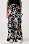 adidas teplákové nohavice dámske s bavlnou x Farm Rio čierne high waist KR0243