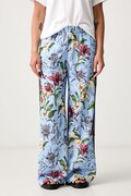 adidas teplákové nohavice dámske x Farm Rio modré high waist KR0242