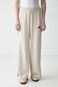 adidas spodnie dresowe damskie z bawełną Leopard Pack beżowe high waist KH1543
