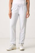 adidas spodnie dresowe damskie z bawełną Essentials szare regular waist JD5311