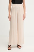 Morgan παντελόνι wide leg γυναικείο PWENDA μπεζ ψηλή PWENDA