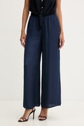 Morgan Παντελόνι wide leg γυναικείο PWENDA σκούρο μπλε ψηλό