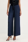 Morgan Παντελόνι wide leg γυναικείο PWENDA σκούρο μπλε ψηλό