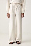 Calvin Klein tepláky dámské bavlněné béžové high waist LV044G248G