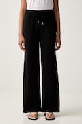 Calvin Klein tepláky dámské bavlněné černé high waist LV044G248G