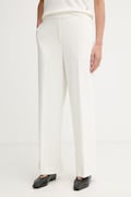 Calvin Klein spodnie straight damskie beżowe high waist LV044F648G