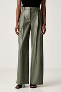 BOSS spodnie straight damskie Tiana4-M zielone high waist 50564757