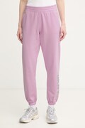 DKNY spodnie dresowe damskie fioletowe high waist DP6P3863
