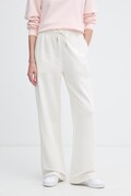 Calvin Klein Jeans παντελόνι επίσημο γυναικείο βαμβακερό μπεζ ψηλή LV047G822G