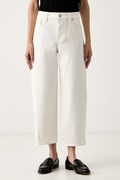Calvin Klein Jeans blugi barrel pentru femei bej LV047G619G