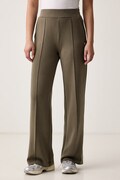 Guess spodnie dresowe damskie z modalem OLYMPE zielone high waist V6YB18 K4315