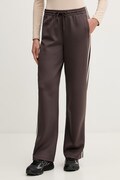 Guess spodnie dresowe damskie HOSHI brązowe high waist V6YB08 K4286