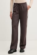 Guess spodnie dresowe damskie HOSHI brązowe high waist V6YB08 K4286