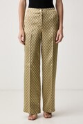 Marciano by Guess spodnie damskie z wiskozą SIENNA złote high waist G6BB13 W4398