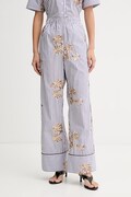 MUNTHE nohavice dámske bavlnené NIKITA fialové high waist