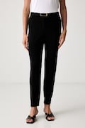 Marciano by Guess spodnie damskie z wiskozą JOLIE czarne high waist G6YB23 K4553