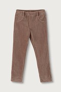 United Colors of Benetton spodnie dziecięce sztruksowe brązowe regular waist 4DZBGE00L