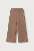 United Colors of Benetton spodnie wide leg dziecięce z bawełną brązowe regular waist 46D6CE04C