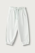 United Colors of Benetton spodnie dresowe dziecięce bawełniane zielone regular waist 3J70GF05I