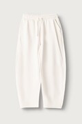 United Colors of Benetton spodnie dresowe dziecięce bawełniane beżowe high waist 38O3CF076