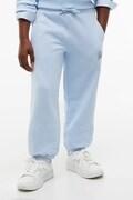 Tommy Hilfiger spodnie dresowe damskie z bawełną niebieskie regular waist KG0KG09581