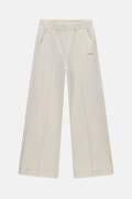 Guess spodnie wide leg dziecięce z wiskozą beżowe high waist J6BB16 K7269