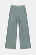 Guess spodnie wide leg dziecięce z wiskozą turkusowe high waist J6BB16 K7269