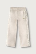 Puma spodnie dresowe dziecięce z bawełną ESS TAPE Relaxed Sweatpants beżowe regular waist 694959