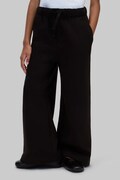 Calvin Klein Jeans spodnie dresowe dziecięce bawełniane czarne high waist LVCKFJC17G