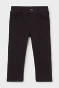 Mayoral штани дитячі бавовняні з еластаном чорні regular waist 560