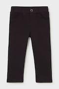 Mayoral штани дитячі бавовняні з еластаном чорні regular waist 560