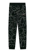 Guess tepláky dětské bavlněné černé regular waist J6YB03 K3924