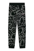 Guess tepláky dětské bavlněné černé regular waist J6YB03 K3924