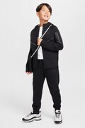 Nike spodnie dresowe dziecięce Nike Sportswear Tech Fleece czarne regular waist HV5869
