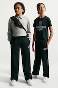 Nike spodnie dresowe dziecięce z bawełną Nike Sportswear Club Fleece czarne regular waist IW6285
