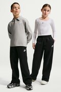 Nike spodnie dresowe dziecięce z bawełną Nike Sportswear czarne regular waist IM5095