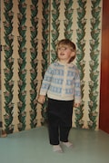 Konges Sløjd spodnie dziecięce bawełniane z elastanem REMY PANTS GOTS granatowe regular waist KS106584