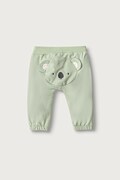United Colors of Benetton spodnie dresowe niemowlęce z bawełną zielone 3YWVAF02P