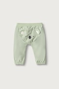 United Colors of Benetton spodnie dresowe niemowlęce z bawełną zielone 3YWVAF02P