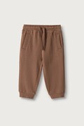 United Colors of Benetton pantaloni da tuta per bambini in cotone marrone regular waist 3J70GF05J