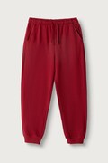 United Colors of Benetton spodnie dresowe dziecięce bawełniane bordowe 3J68CF077
