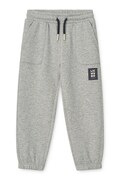 Liewood spodnie dresowe dziecięce bawełniane Carey Sweatpants szare regular waist LW20779