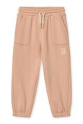 Liewood spodnie dresowe dziecięce bawełniane Carey Sweatpants różowe regular waist LW20779