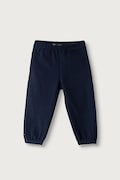 Tommy Hilfiger spodnie joggery dziecięce bawełniane z elastanem granatowe regular waist KN0KN02341